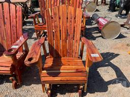 RED CEDAR GLIDING CHAIR