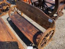 WAGON WHEEL BENCH