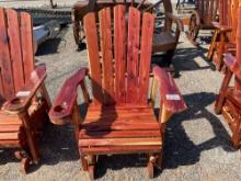 RED CEDAR GLIDING CHAIR