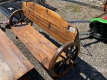 WAGON WHEEL BENCH