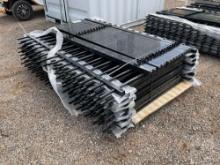 NEW/UNUSED, QTY OF (14) WROUGHT IRON FENCE PANELS