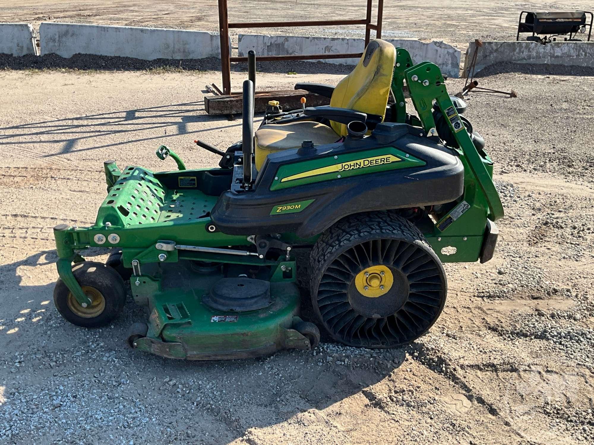 2020 JOHN DEERE Z930M SN: 1TC930MCCLT092530 ZERO TURN