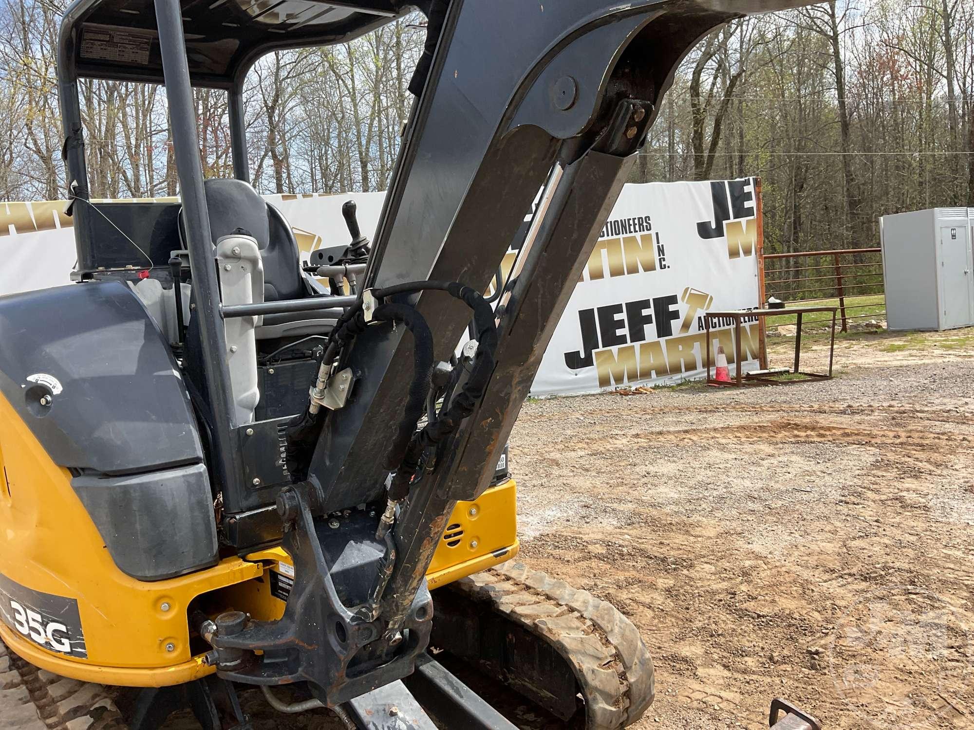 2019 DEERE 35G MINI EXCAVATOR SN: 1FF035GXJKK285666