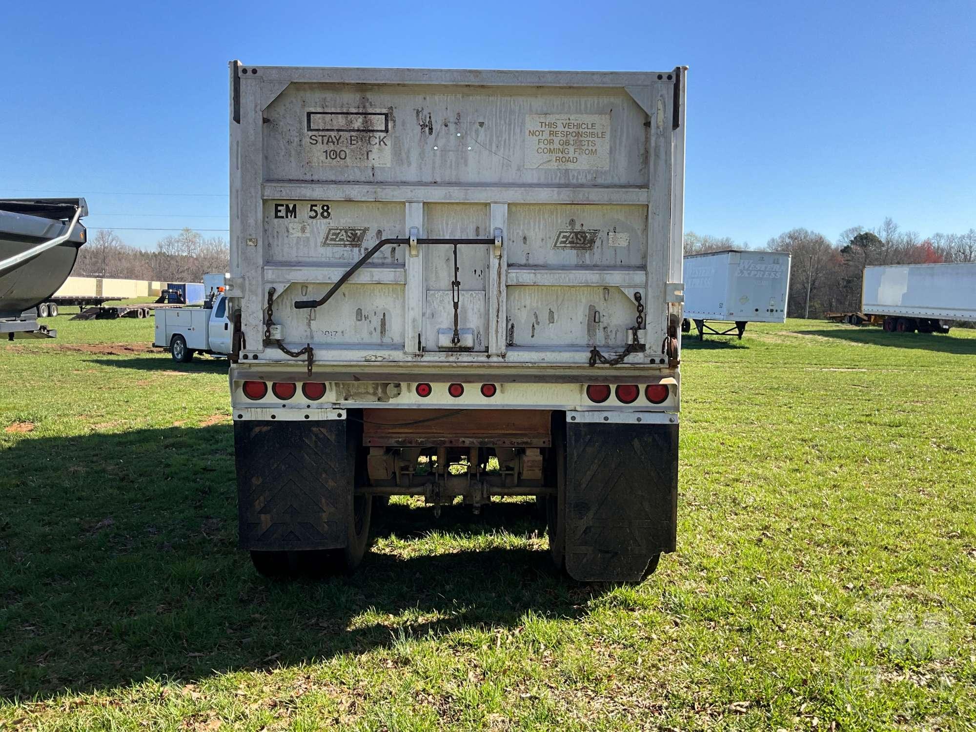 1997 EAST MANUFACTURING CORP. EAST MANUFACTURING CORP 24' ALUMINUM  DUMP TRAILER VIN: 1E1D1K385VRK22