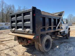 1998 FORD F-800 SINGLE AXLE DUMP TRUCK VIN: 1FDYF80E6WVA05948