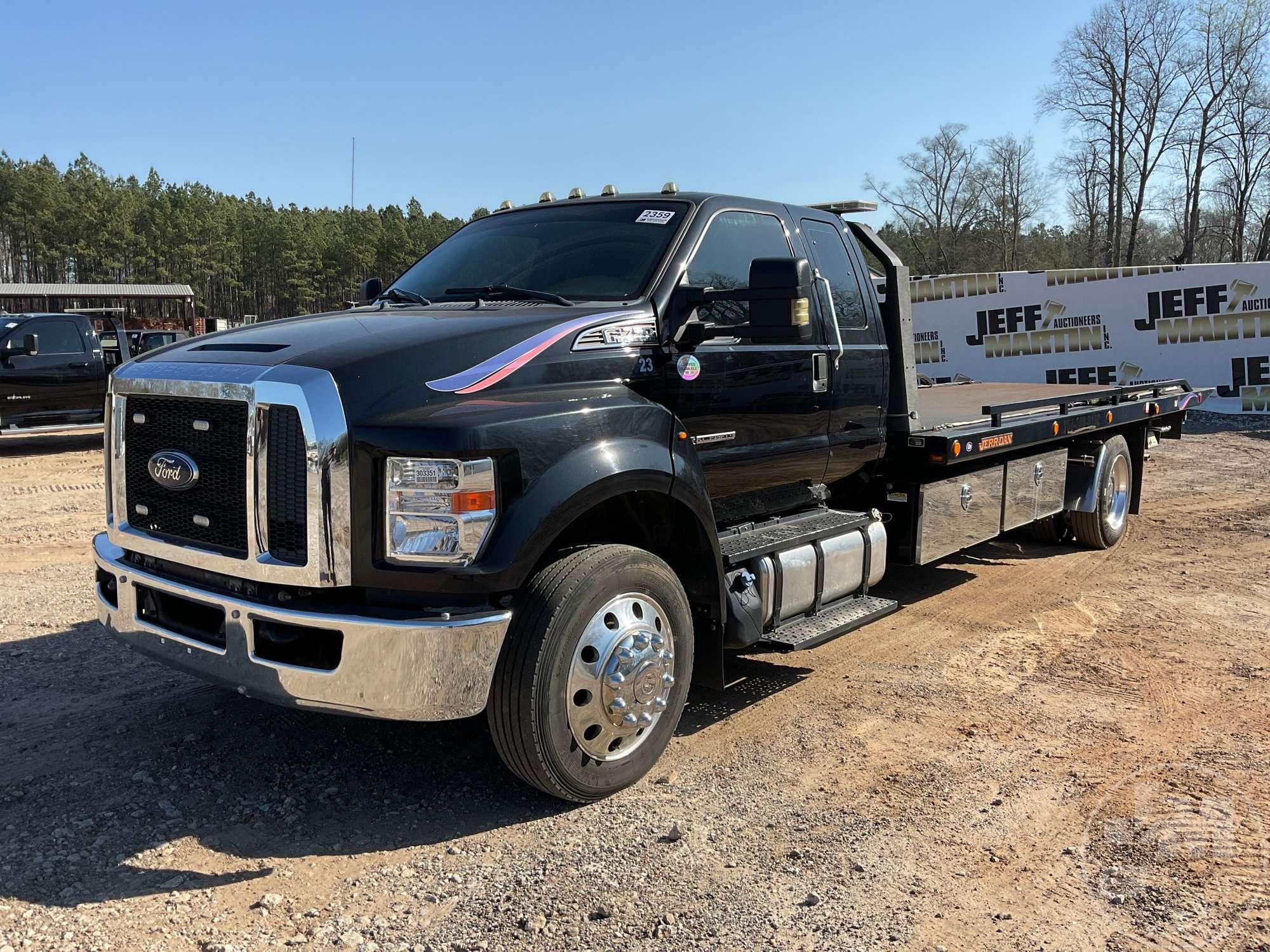 2019 FORD F-750 SINGLE AXLE ROLLBACK TRUCK VIN: 1FDWXDC7KDF12364