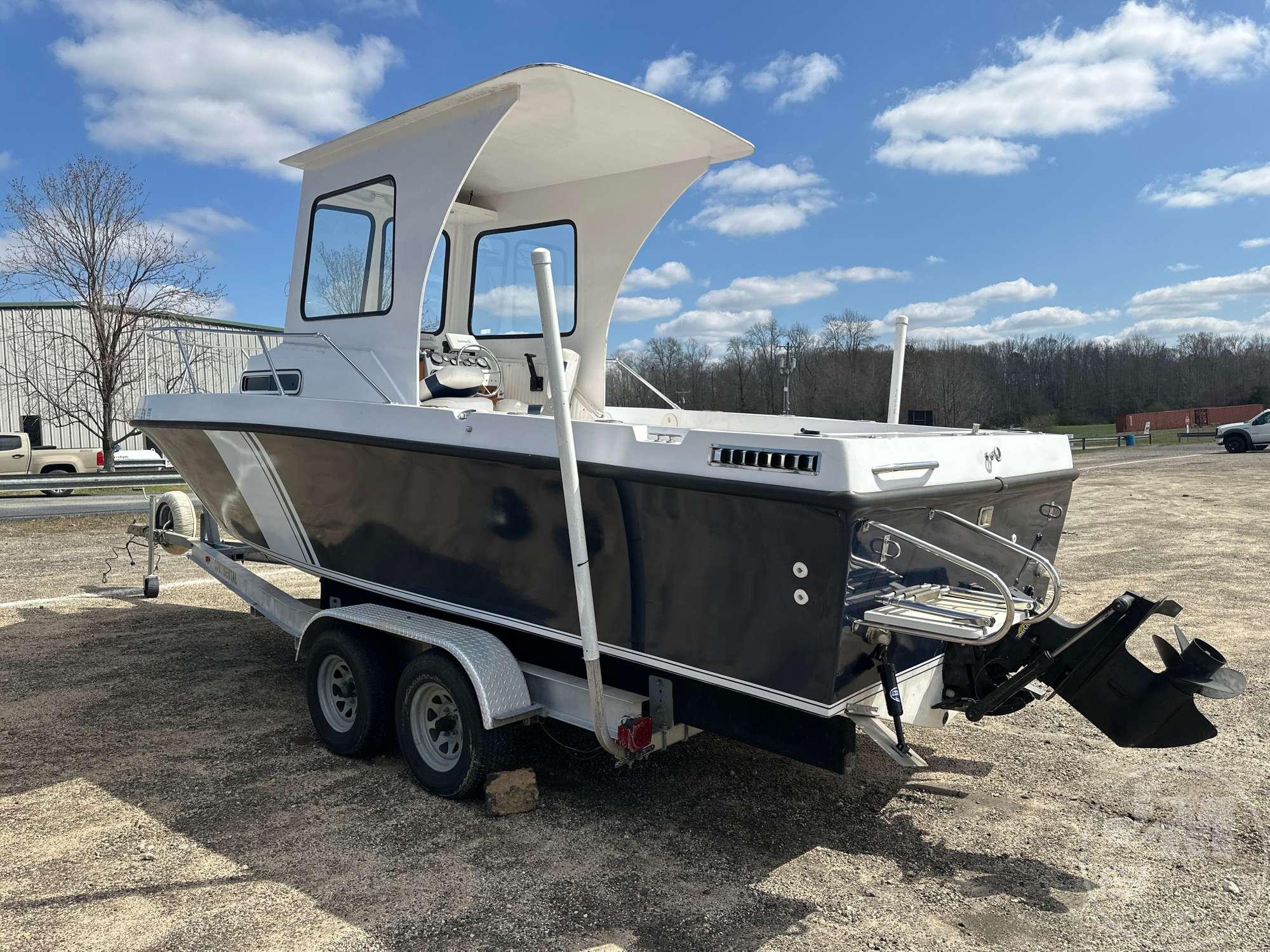 1988 MARK TWAIN 24 CONTINENTAL VIN MTM32280E888 CABIN CRUISER