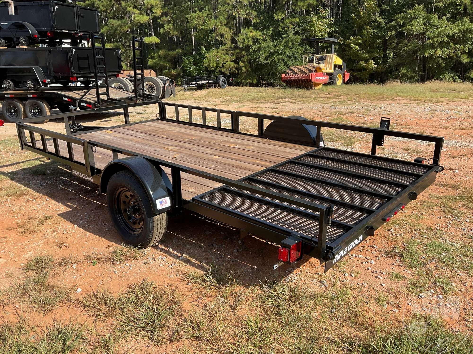 2023 TRIPLE CROWN TRAILERS, INC ATV7X14SA UTILITY TRAILER 7'X14' VIN: 1XNBE1417P2026538