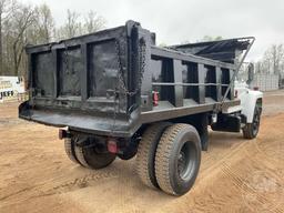 1988 FORD F-700 SINGLE AXLE DUMP TRUCK VIN: 1FDWF70H8JVA31097