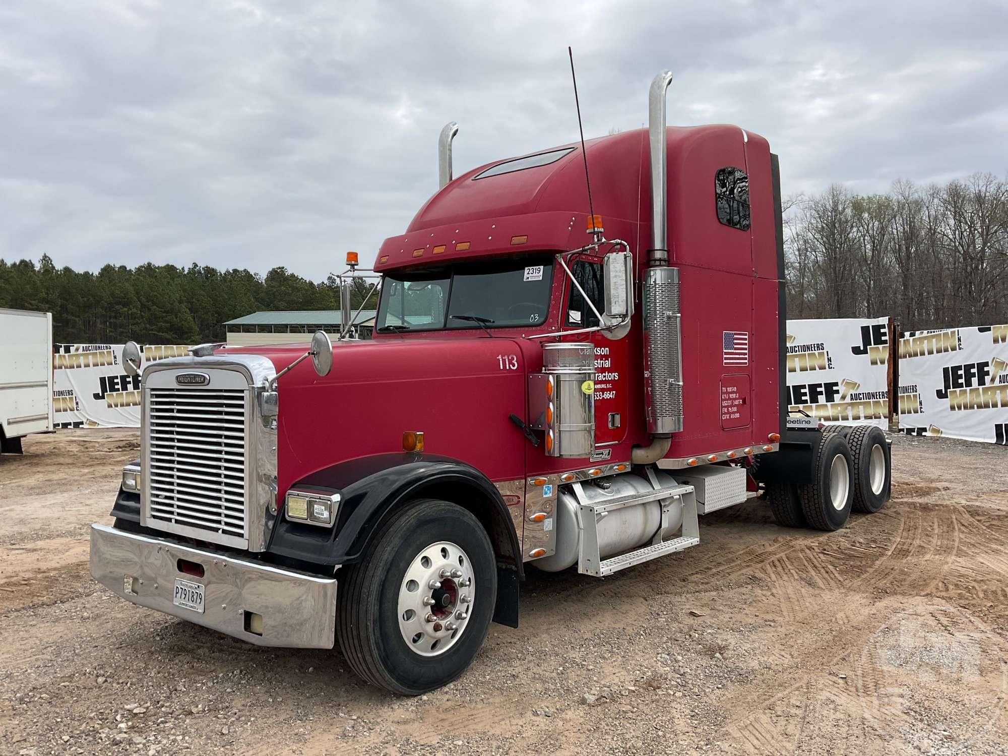 2003 FREIGHTLINER FLD132 TANDEM AXLE TRUCK TRACTOR VIN: 1FUJAPCG43DJ63386