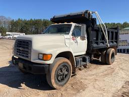 1998 FORD F-800 SINGLE AXLE DUMP TRUCK VIN: 1FDYF80E6WVA05948