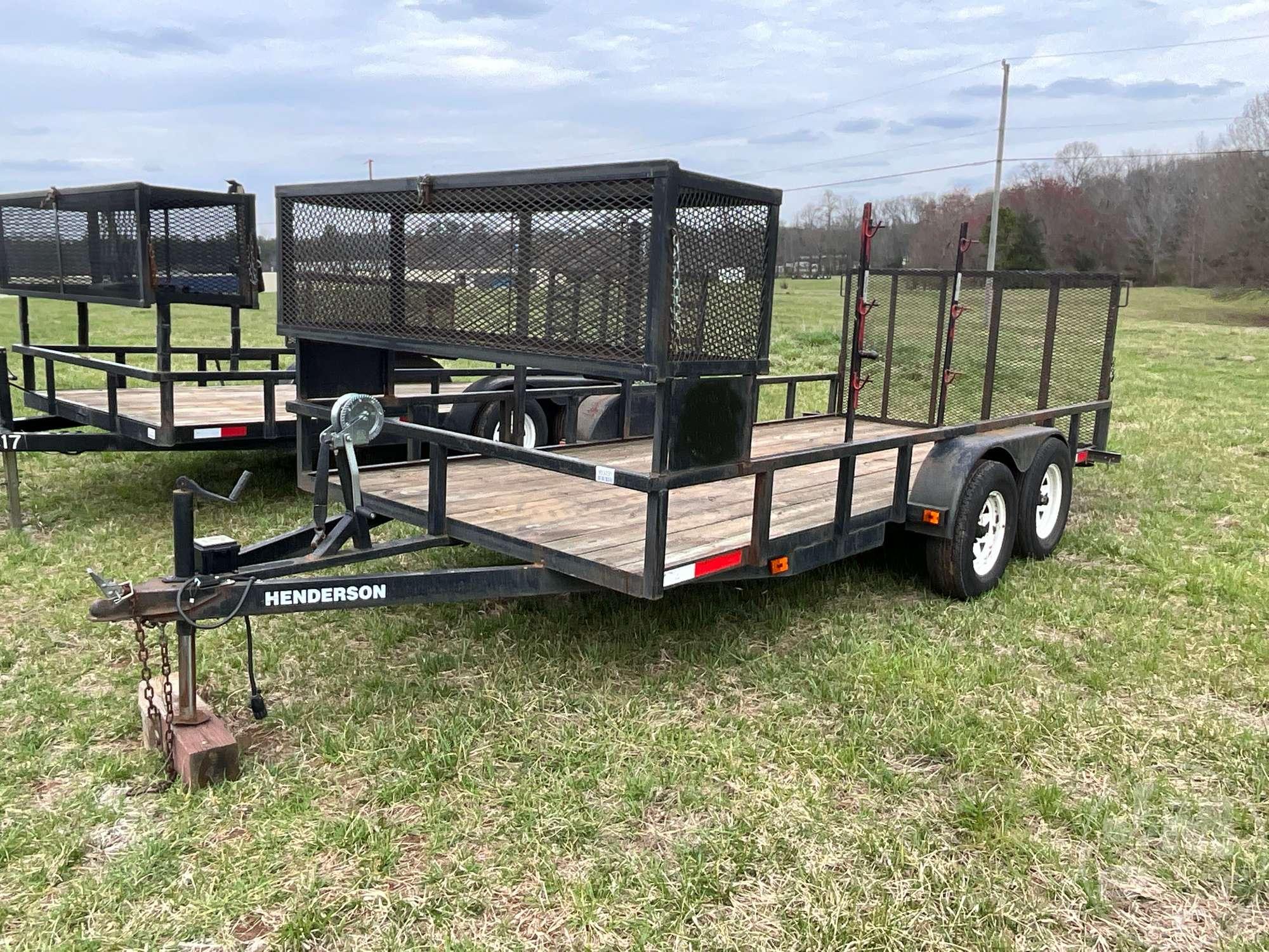 HENDERSON LANDSCAPE TRAILER 7'X16'