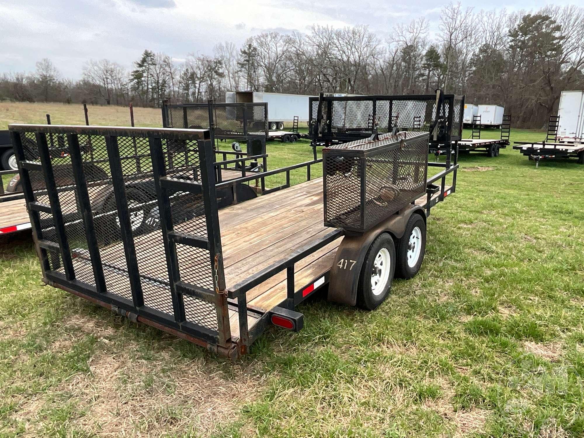 2016 K & W TRAILERS UTILITY TRAILER 7'X16' VIN: 1D9BU162XGG460566