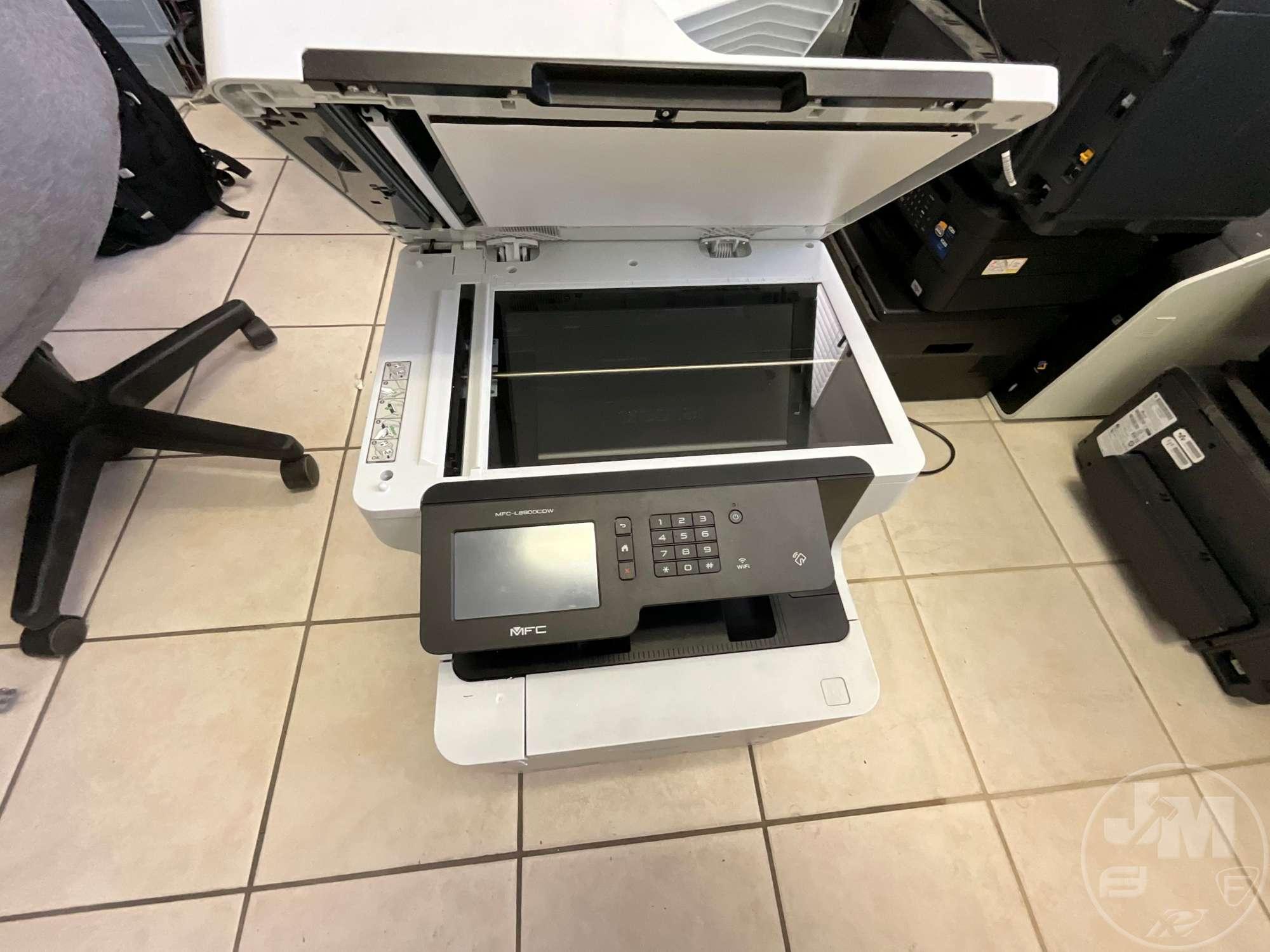 LOT OF COMPUTER PRINTERS TO INCLUDE BROTHER MFC-L8900CDW SN: U64646J0F568124,