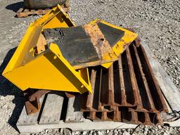 PALLET OF TBG DOZER SHOES AND VARIOUS METALS