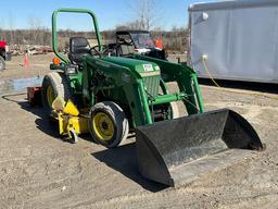 1997 JOHN DEERE 955 4X4 TRACTOR W/ LOADER SN: LV0955E202752