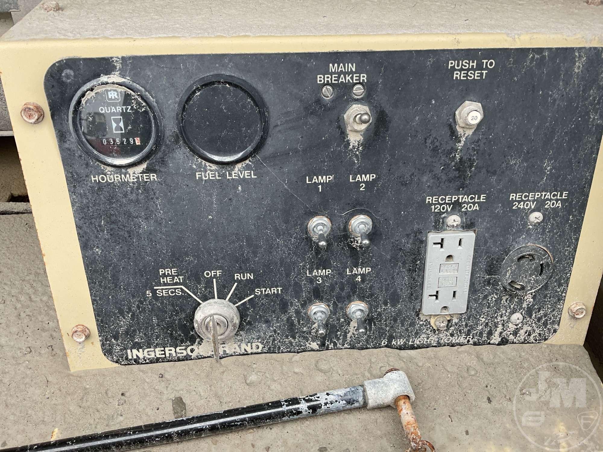 1996 INGERSOLL RAND L6-4MH 4 BULB LIGHT TOWER SN: 267764UGG823