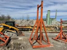 ADJUSTABLE CONVEYOR SAFETY STAND