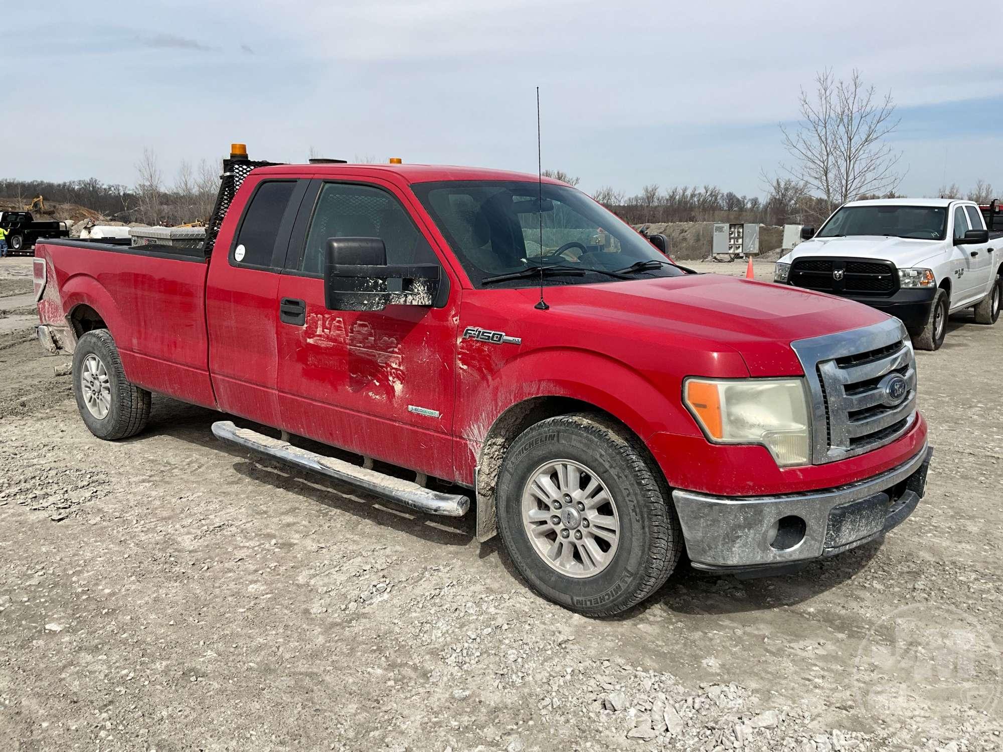 2012 FORD F-150 XLT ECOBOOST EXTENDED CAB PICKUP VIN: 1FTVX1CT4CKD69854