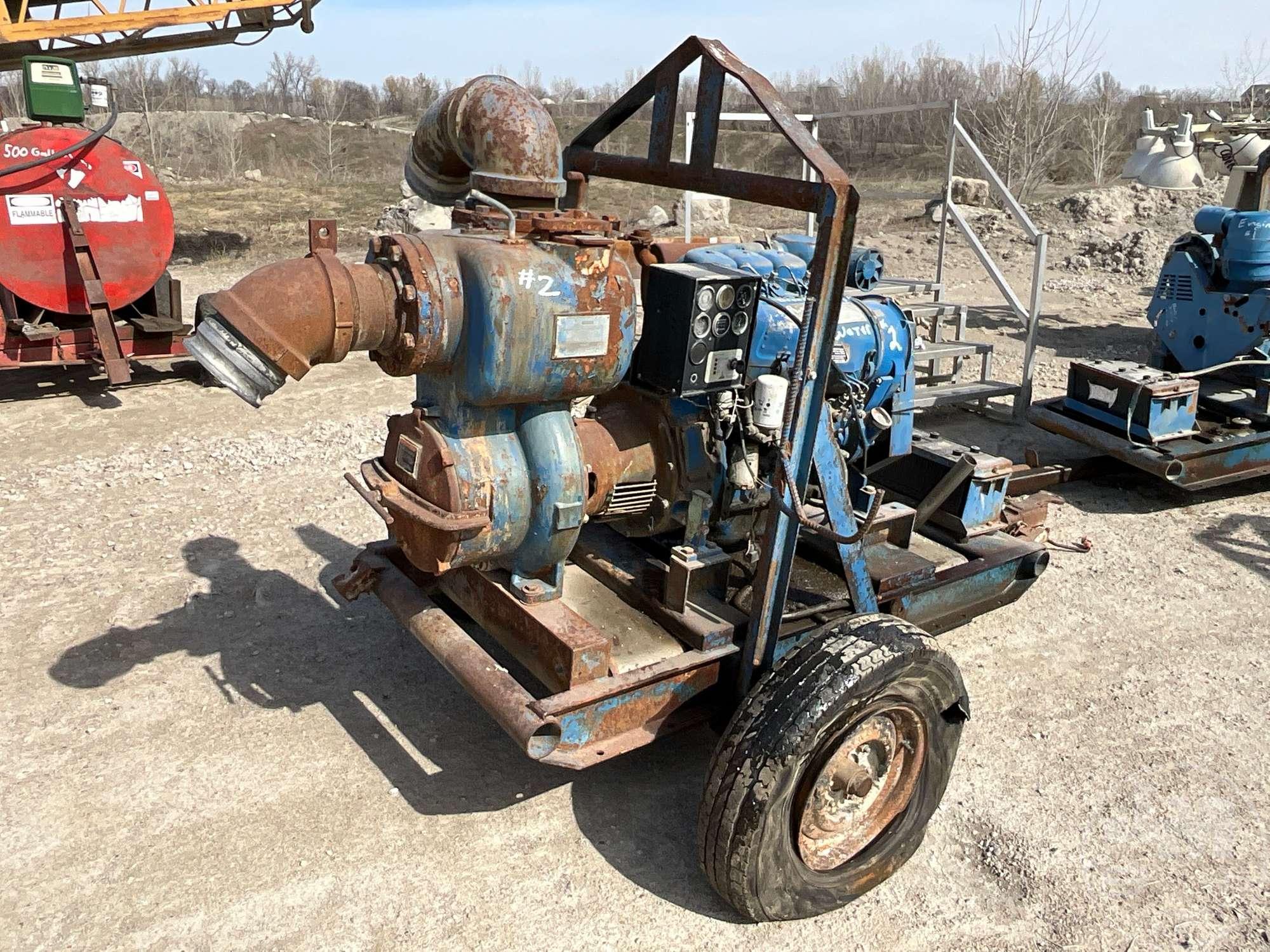 GORMAN RUPP 16A2-F3L 8" PORTABLE PUMP SN: 1024728