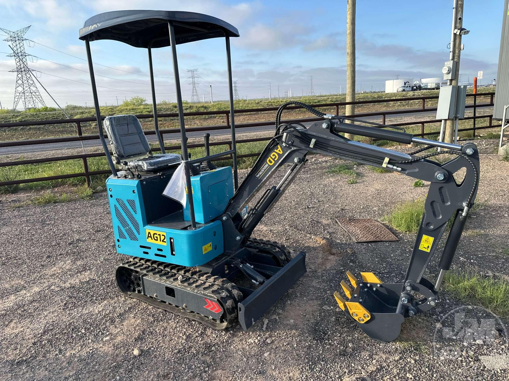 UNUSED 2024 AGD AG12 MINI EXCAVATOR SN: AGD202403111124