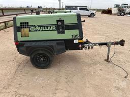 SULLAIR 185DDPQKU4F PORTABLE AIR COMPRESSOR SN: 201805040028