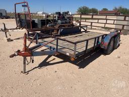 CUSTOMBUILT 14 FT T/A EQUIPMENT TRAILER