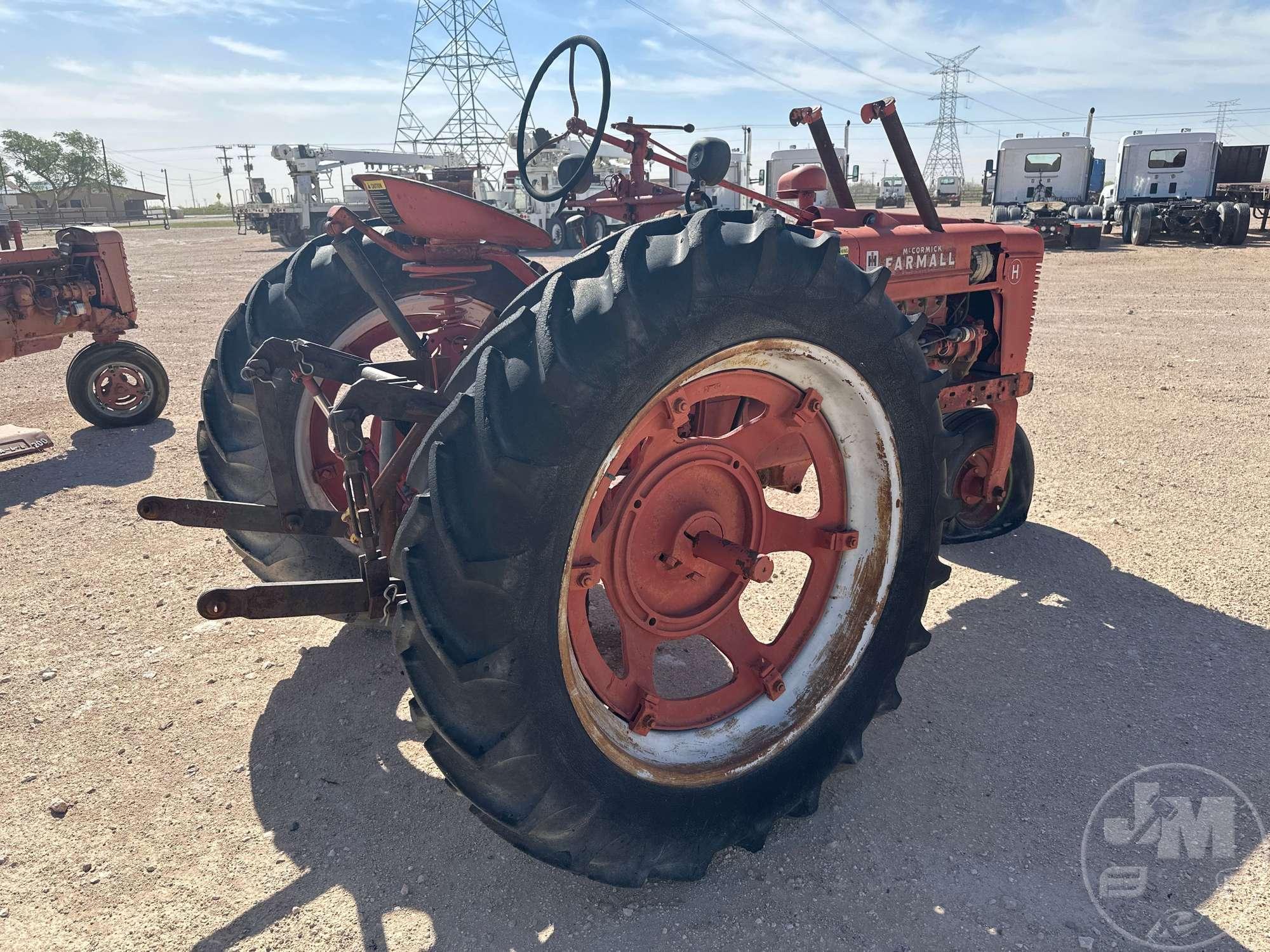 MCCORMICK FARMALL H SN: 262408 TRACTOR