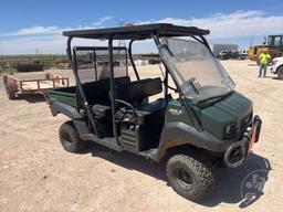 2015 KAWASAKI 4010 MULE SIDE BY SIDE SN: JK1AFCR18FB525525