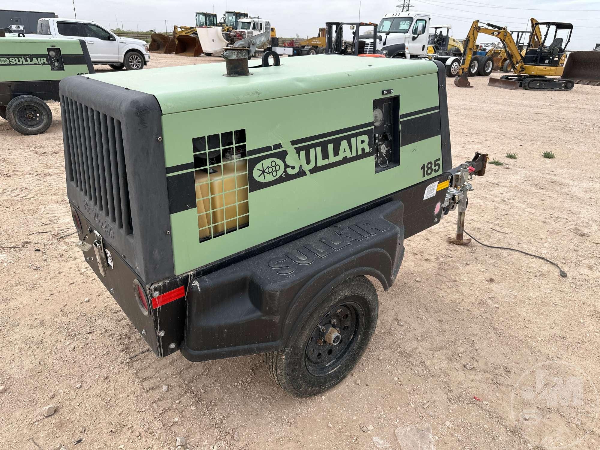 SULLAIR 185DDPQKU4F PORTABLE AIR COMPRESSOR SN: 201805040028