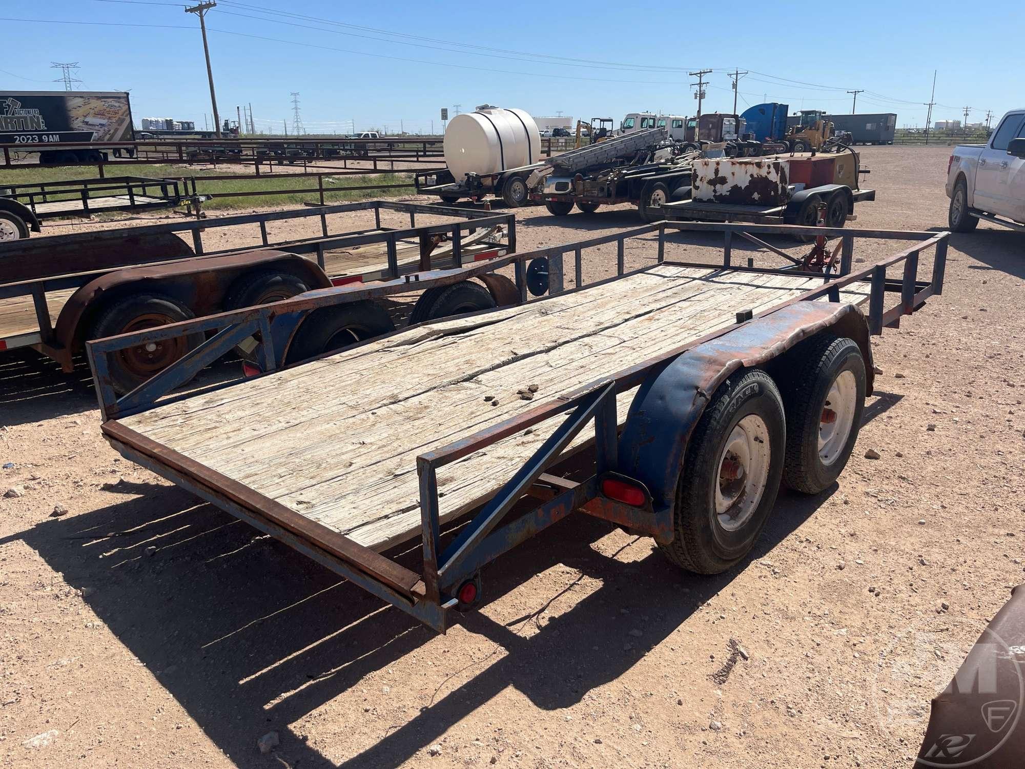 CUSTOMBUILT 14 FT T/A EQUIPMENT TRAILER