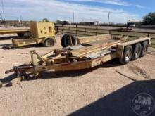 1985 CUSTOMBUILT 16 FT TRI/A EQUIPMENT TRAILER VIN: TR208425