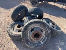 6 RIMS W/USED TIRES