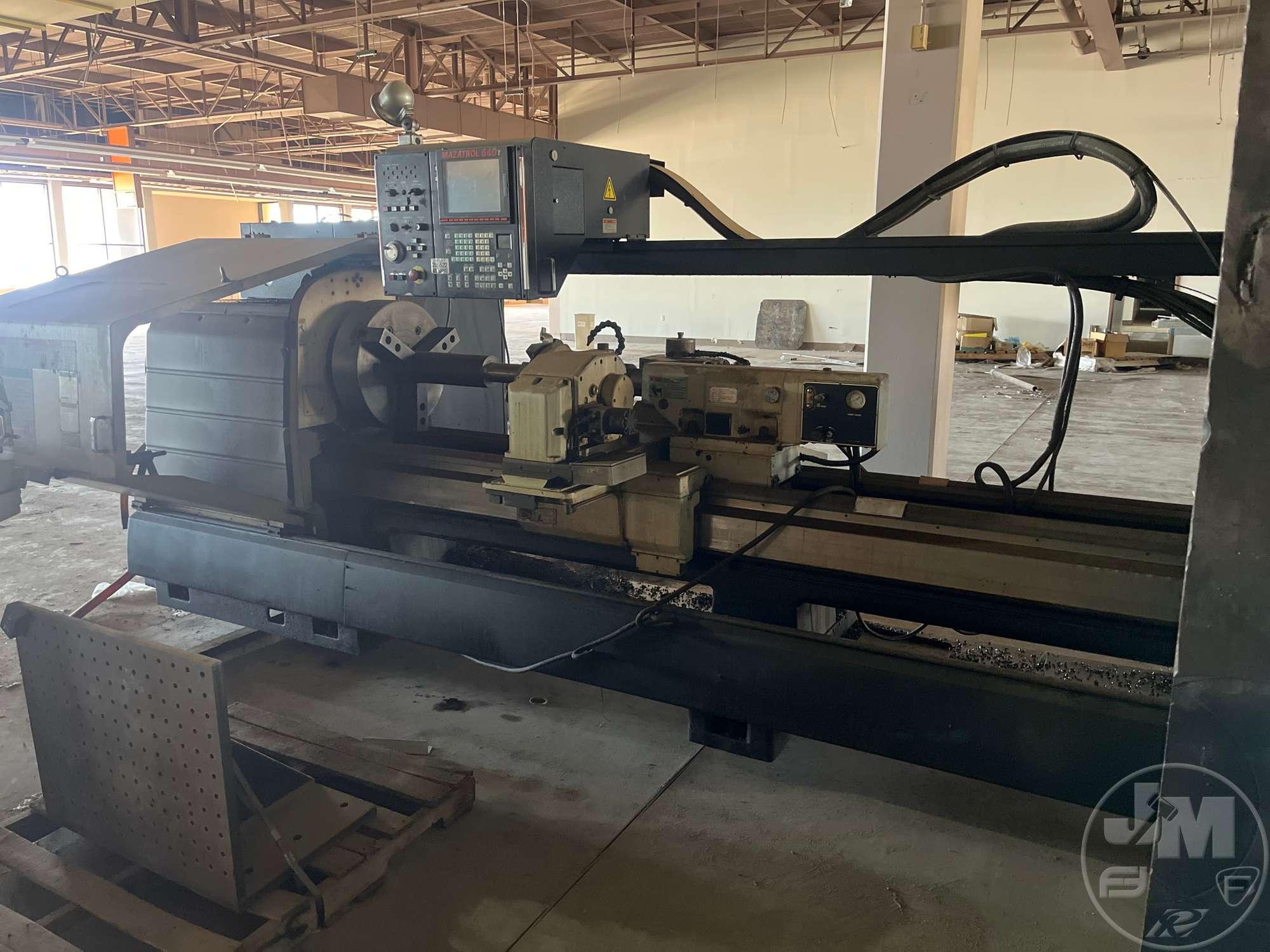 2006 MAZAK M5N FLAT BED CNC LATHE/BORING MACHINE, SN: 185572,