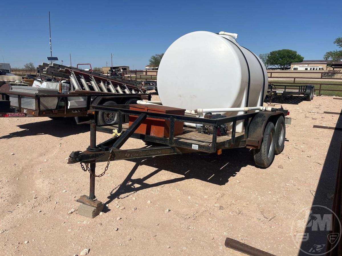 2007 CENTEX 12 FT T/A WATER TRAILER VIN: 5RHCT12227H002927