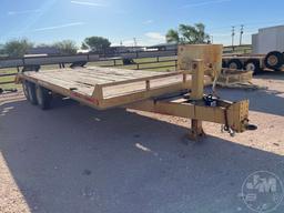 1999 CUSTOMBUILT  20 FT TRI/A EQUIPMENT TRAILER VIN: TR186599