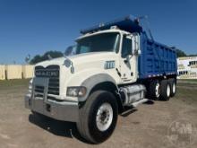 2013 MACK GU713 GRANITE TRI-AXLE DUMP TRUCK VIN: 1M2AX04C2DM017199