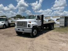 1996 CHEVROLET C7 SINGLE AXLE REGULAR CAB FLATBED TRUCK VIN: 1GBJ7H1J9TJ101739