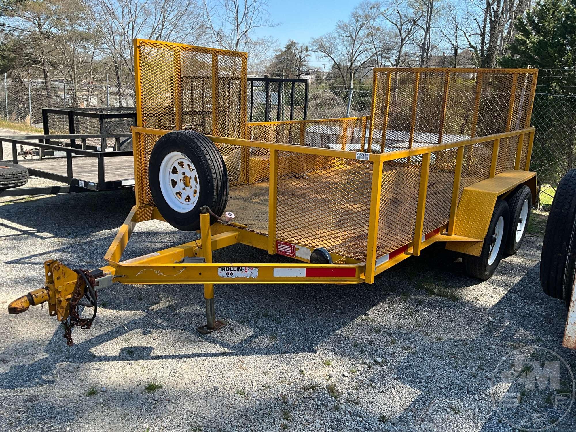 2004 ROLLINS 12FB LANDSCAPE TRAILER 6'6"X12' VIN: 12F0212004RST2816