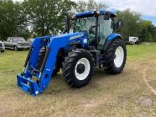 NEW HOLLAND T6 155 4X4 TRACTOR W/ LOADER SN: ZEBD18192