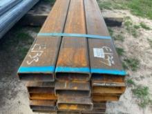 12 PCS @20 FT, 3/16 IN THICKNESS 2X6 RETANGULAR TUBING