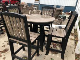 Patio table set