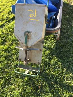 Atv/lawn tractor seeder