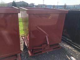 New 2 CY Self Dumping Hopper With Fork Pockets