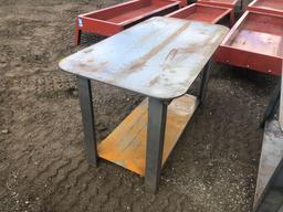 New 30" x 57" Work Table Unfinished 5/16" Top