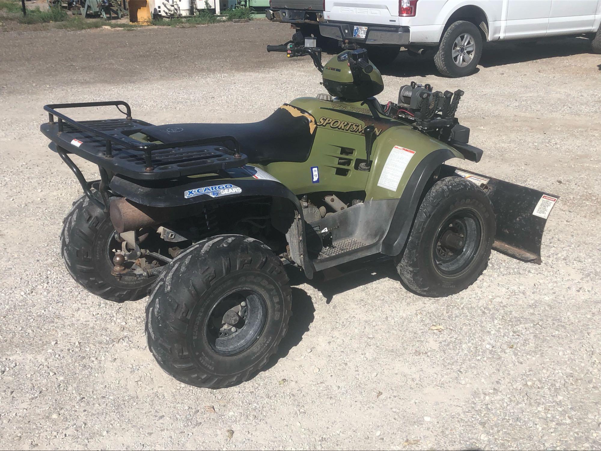 1998 Polaris Sportsman 500 ATV, VIN # 4XACH50A1WA062447