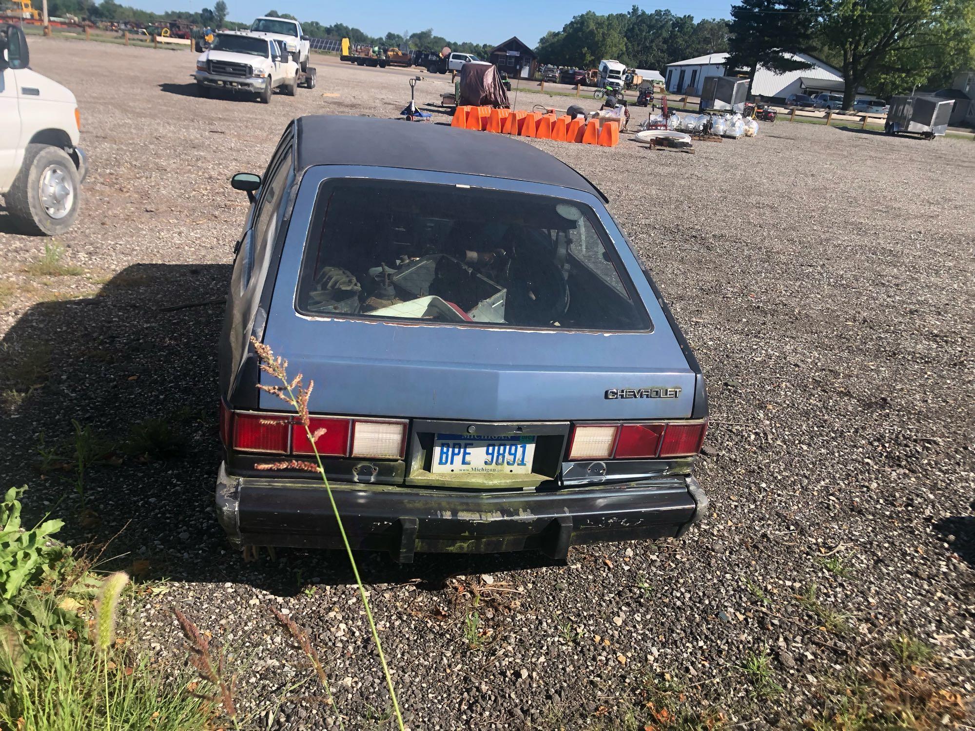 1986 Chevrolet Chevette Passenger Car, VIN # 1G1TB08C9GA152667