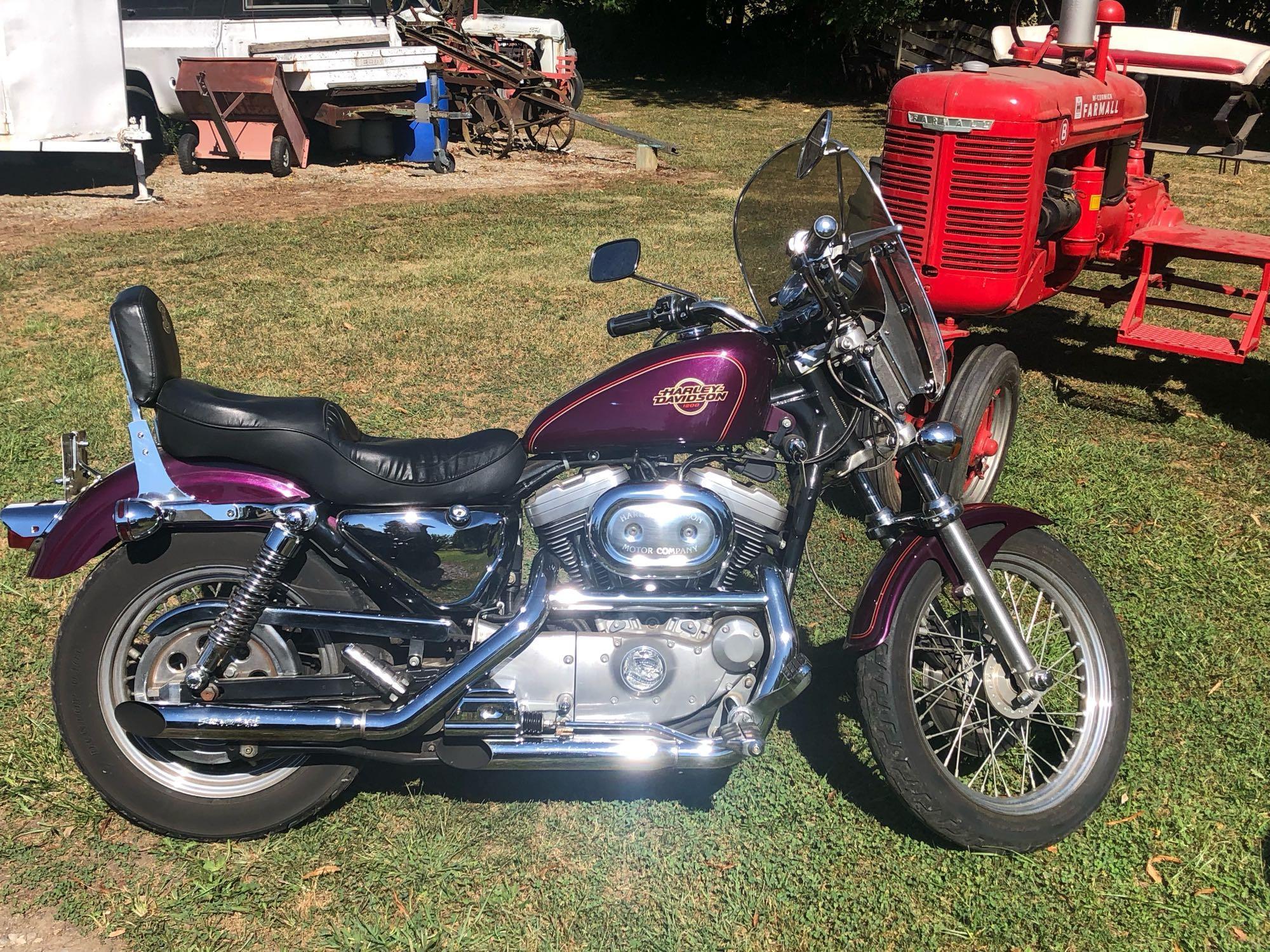 1998 Harley-Davidson XL 1200 Sportster Motorcycle, VIN # 1HD1CAP12WY208518