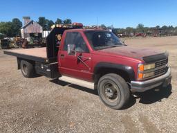 1990 Chevrolet K3500 Pickup Truck, VIN # 1GBJK34K1LE123300