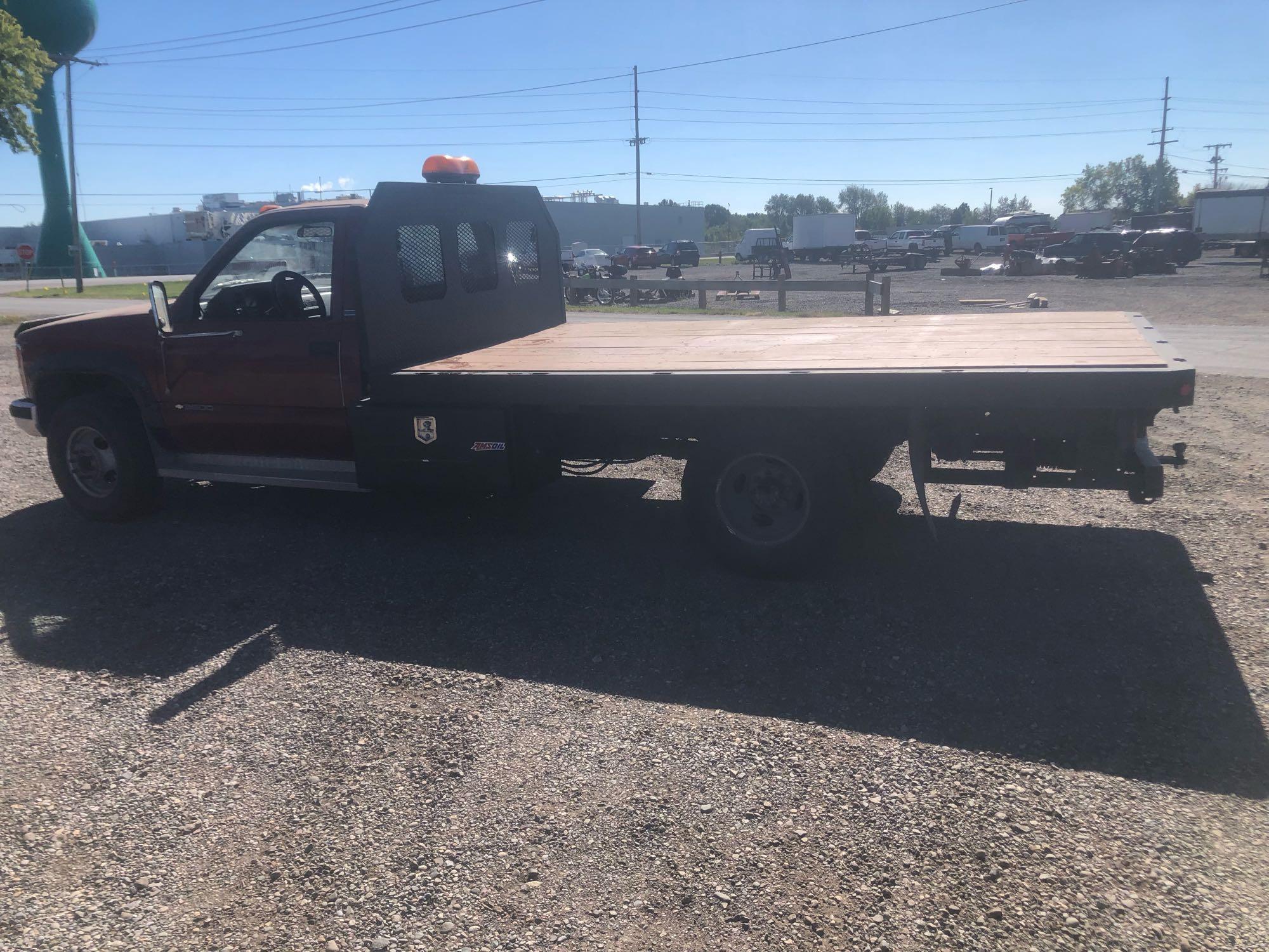 1990 Chevrolet K3500 Pickup Truck, VIN # 1GBJK34K1LE123300